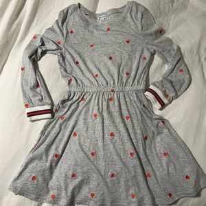 Splendid dress with hearts and rainbow cuffs